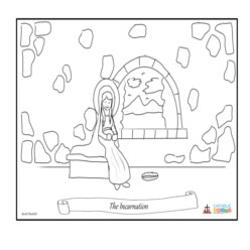 The Incarnation - Coloring Page